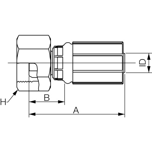 Gates Hydraulikarmatur MegaCrimp® DIN 24°/60° FDLX
