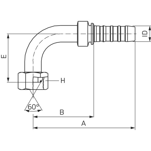 Hydraulikarmatur GlobalSpiral™ BSP FBSPORX90