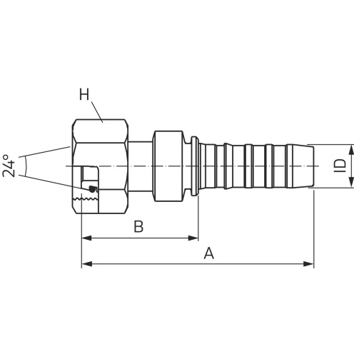Hydraulikarmatur GlobalSpiral™ DIN 24° FDLORX