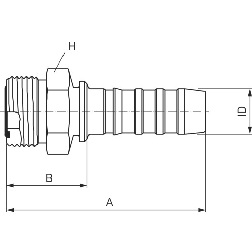 Hydraulikarmatur GlobalSpiral™ SAE MFFOR