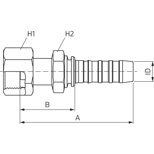 Hydraulikarmatur GlobalSpiral™ SAE FFORX