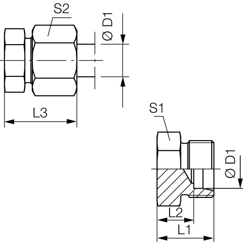 Rohrverschluss-Schraube ROV, OMD, Parker