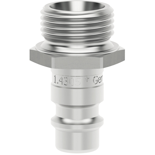 Stecknippel CleanConnect® ESIGE DN 10 mit G-AG, Edelstahl