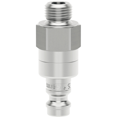 Stecknippel CleanConnect® ESME DN 5 mit G-AG, Edelstahl