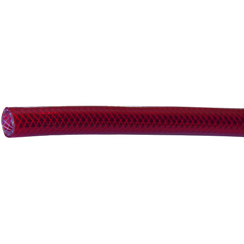 PVC-Schlauch Refittex® Cristallo C, perlonarmiert, blau/rot