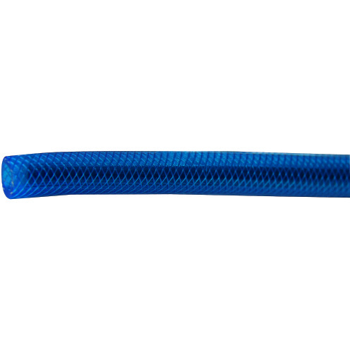 PVC-Schlauch Refittex® Cristallo C, perlonarmiert, blau/rot