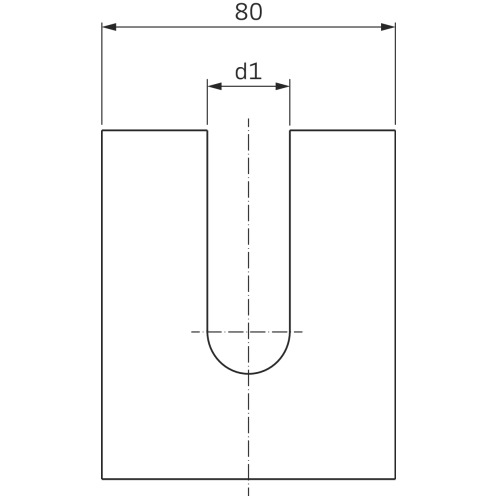 Gegenhalter 80 mm