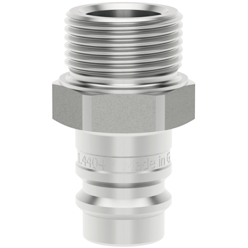 Stecknippel CleanConnect® ESGE DN 19 mit G-AG, Edelstahl