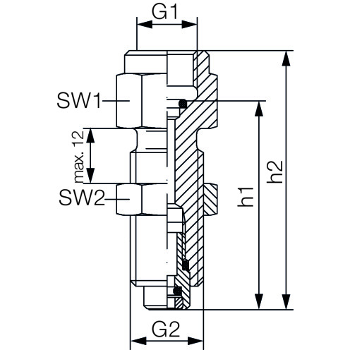 Manometer-Schottverschraubung MAV, Gas