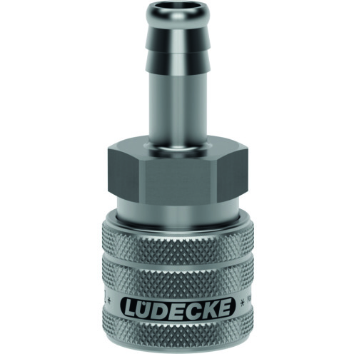 Lüdecke Schnellverschlusskupplung CleanConnect® ESE DN 7,2 mit Tülle, Edelstahl