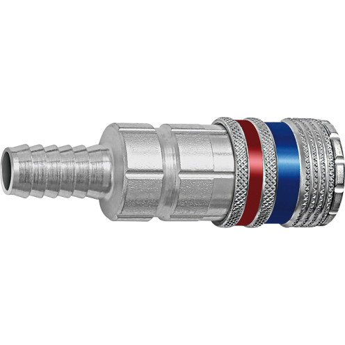 Sicherheits-Schnellverschlusskupplung 320 eSafe DN 7,6 mit Tülle, Messing/Stahl