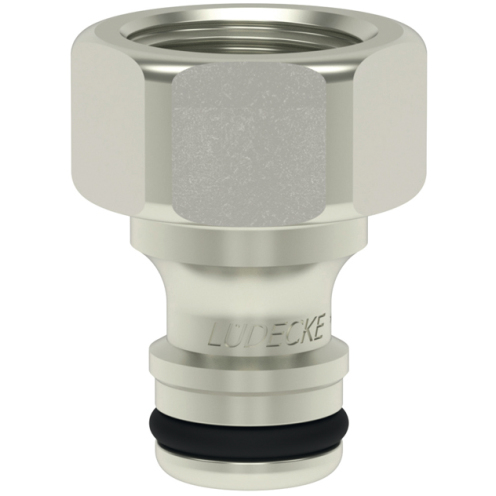 Stecknippel WaterProfi® WPN DN 9 mit G-IG, Messing vernickelt