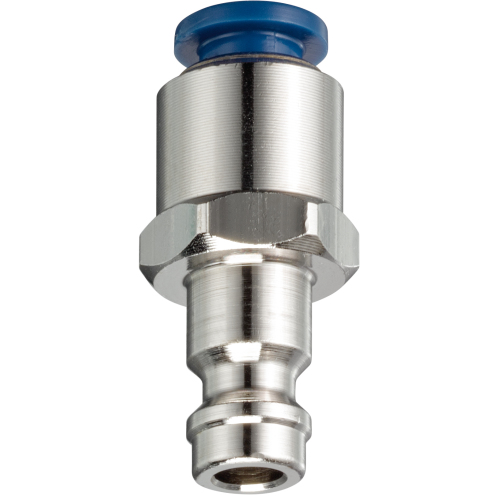 Riegler Stecknippel DN 5 für Push-In Anschluss, Messing vernickelt RDI