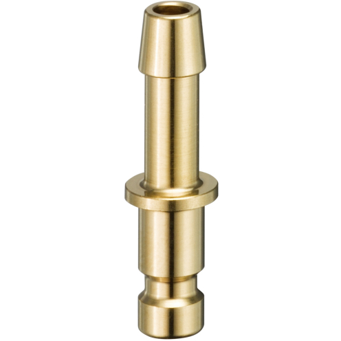 Stecknippel R20MS DN 2,7 mit Tülle, Messing blank