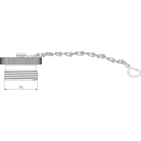 Stauff Staubkappe für Stecker Rohrleitungskupplung, Aluminium