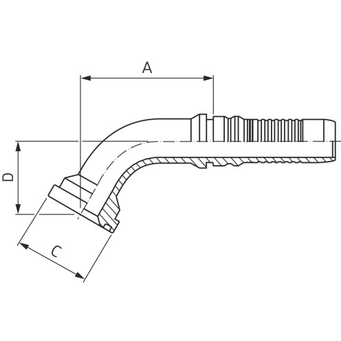Intertraco Hochdruckarmatur PA6 67°, SFS, HSS-I