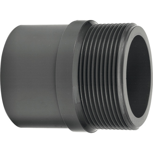 3.20 VDL PVC-U Gewindestück mit AG, gerade