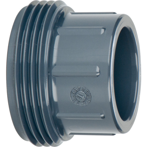 8.22 VDL PVC-U Klebemuffe mit AG