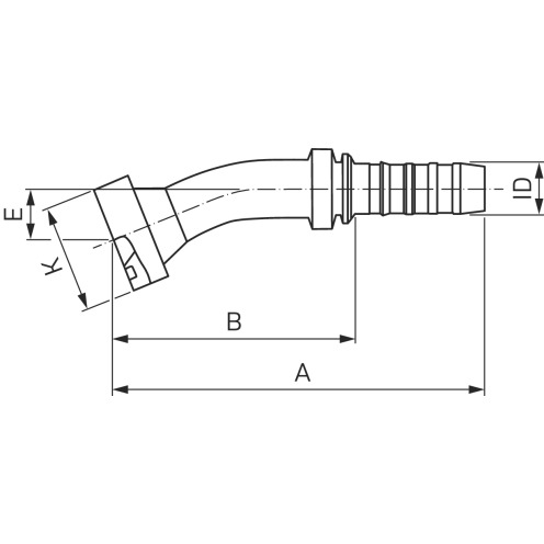 Gates Hydraulikarmatur GlobalSpiral™ FLC22
