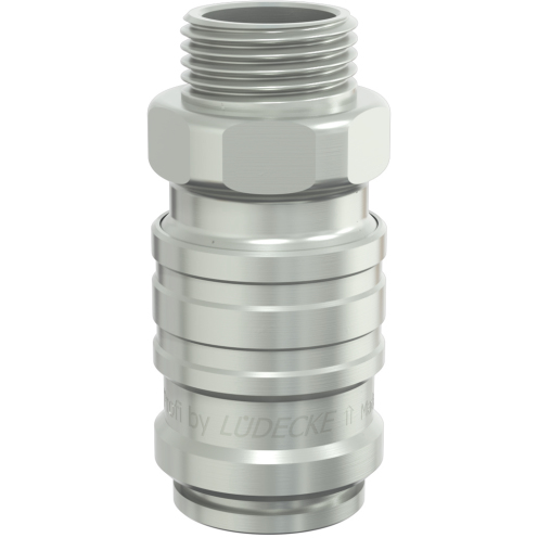 Schnellverschlusskupplung WaterProfi® WPN DN 9 mit G-AG, Messing vernickelt