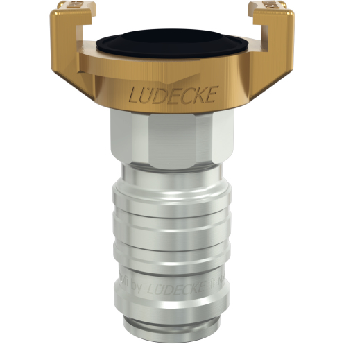 System-Adapter WaterProfi® WPN DN 9 mit Klauenkupplung und Schnellverschlusskupplung, Messing