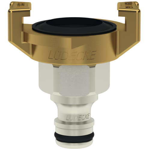 System-Adapter WaterProfi® WPN DN 9 mit Klauenkupplung und Schnellverschlusskupplung, Messing