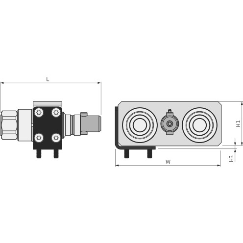 Cejn Multikupplung Multi-X GII Duo 25, Nippelseite