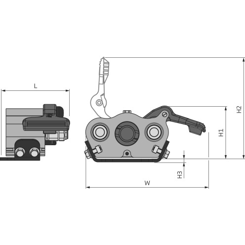 Multikupplung Multi-X GII Duo 10, Kupplungsseite