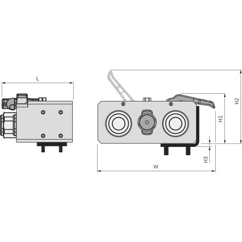 Cejn Multikupplung Multi-X GII Duo 25, Kupplungsseite