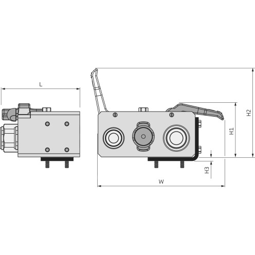 Cejn Multikupplung Multi-X Duo 12.5/19, Kupplungsseite