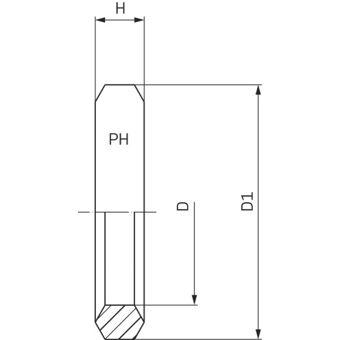 PH Dichtkantenring DKAZ, Edelstahl