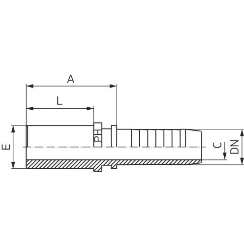 Hydrauliknippel, BEL/BES, Edelstahl