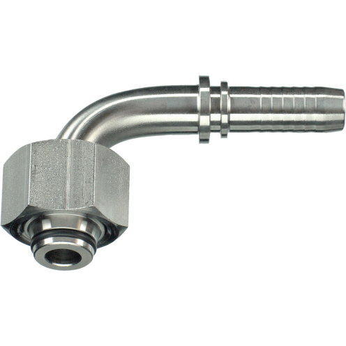 Hydrauliknippel DKOL 90°, Edelstahl